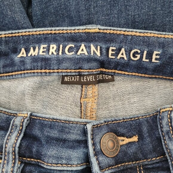 American Eagle Highest Rise Jeggings Womens Size 0 X-Short Next Level Stretch - Picture 3 of 9